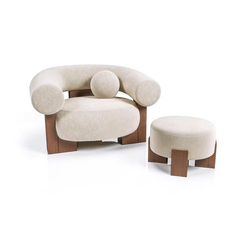 Luxury white Nomad accent chair Hyderabad