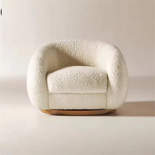 The Aalto Swivel Chair is where comfort meets modern artistry. With its rounded, cocoon-like form and plush upholstery, it invites you to sink in and unwind. The 360° swivel base adds a layer of functionality, making it as versatile as it is stylish.