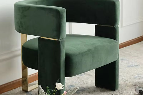 Luxury green Cassady accent chair Bangalore