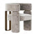 Luxury grey Cassady accent chair Bangalore