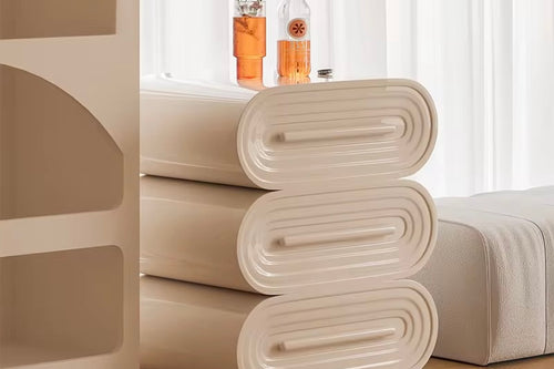 The Eclipse Console brings contemporary design and sculptural form into perfect harmony. With its layered curved structure and soft, flowing lines, it adds a bold yet refined presence to any space. Whether placed in a living room, hallway, or bedroom, Eclipse serves as both a functional surface and an artistic centerpiece.