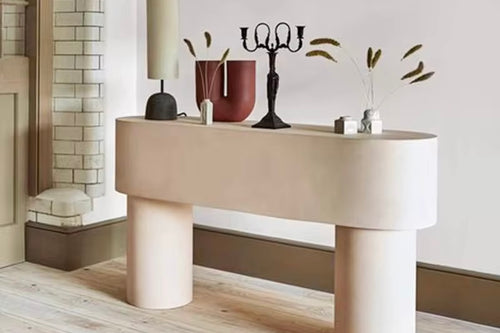 Luxury white Pola console table Mumbai