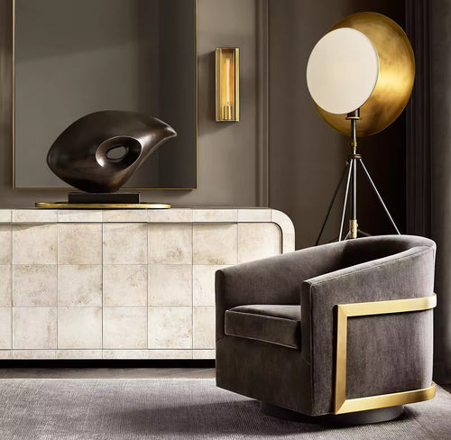 Amara Chair – Ultra Plush Comfort with Gold Elegance

The Amara Chair is a statement of refined luxury, combining ultra-plush cushioning with a striking gold metallic base and casing. Designed for both comfort and sophistication, its sleek lines and premium upholstery create an inviting seating experience while elevating any space. Perfect for upscale living rooms, lounges, or elegant corners, Amara adds a touch of glamour and timeless style.

