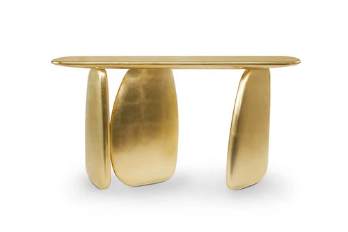 Luxury golden Aurum console table Pune