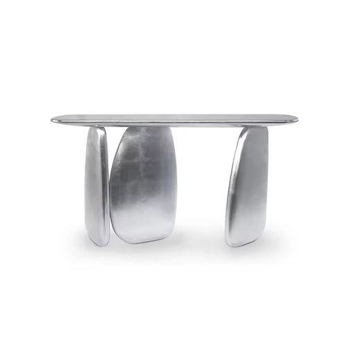 Luxury silver Aurum console table Pune