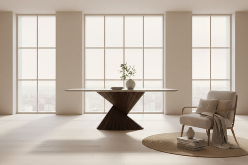 Moscow Foyer Console is a luxury marble and veneer console available online. Perfect blend of art and style