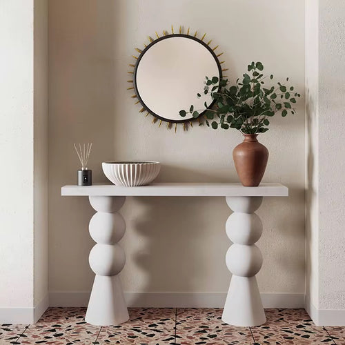 Discover the Inchi Foyer Console by Chair Collective — a geometric luxury console table with PU finish, designed to elevate modern foyers and minimalist interiors.