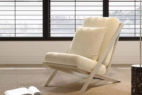 Luxury Beige Ivana Accent Chair Pune