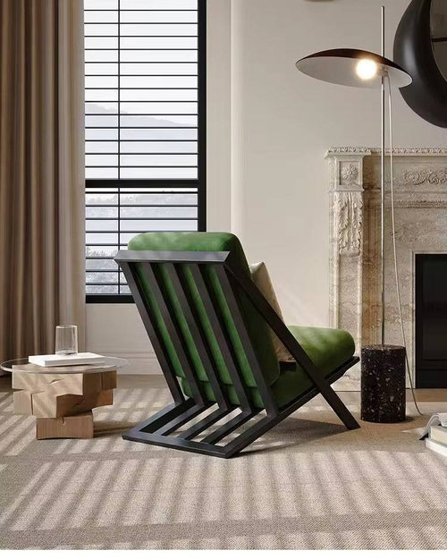 Back of lvana modern green chair