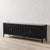 Luxurious fluted console in matte black