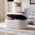 Modern oval Jingo storage ottoman