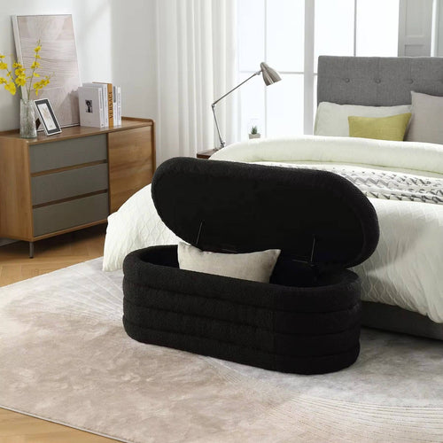 Jingo Layered Cushion Storage Ottoman
