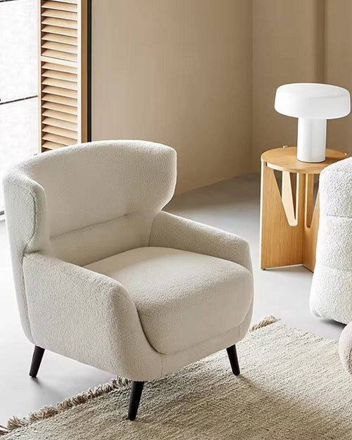 Cozy Julio boucle fabric accent chair