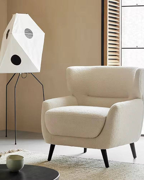 Julio boucle accent chair in living room