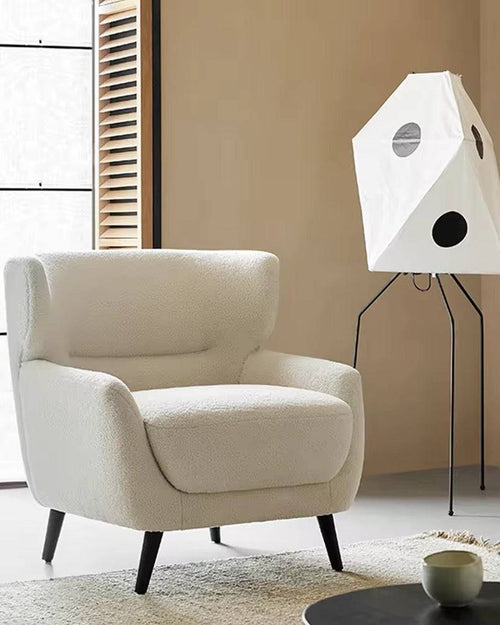 Julio soft boucle modern accent chair
