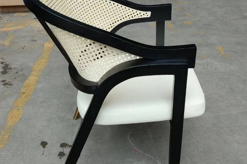 Side profile of Juno rattan chair