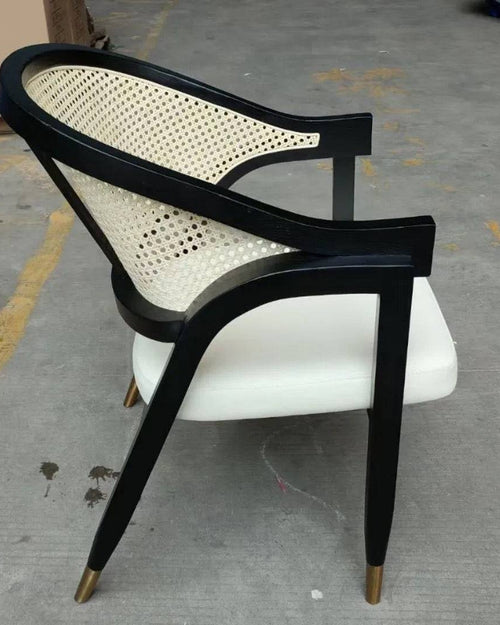 Side profile of Juno rattan chair