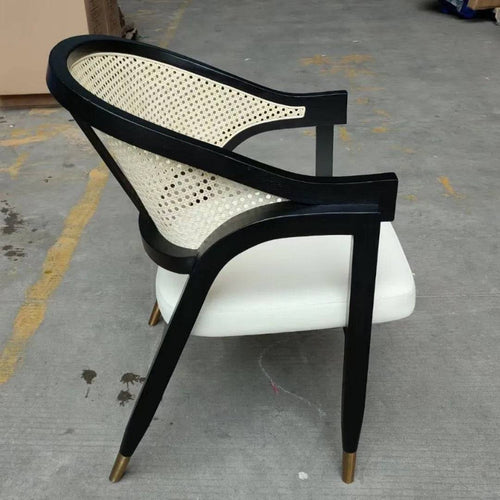 Side profile of Juno rattan chair