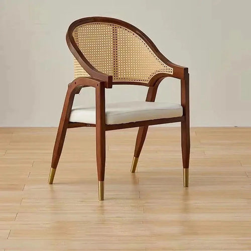Detailed view of Juno rattan char