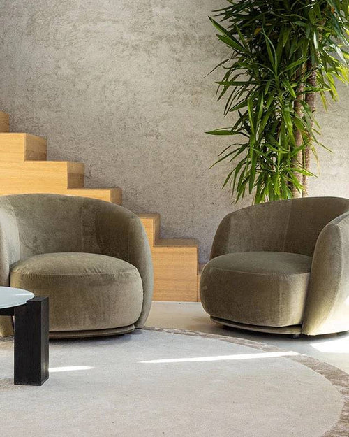 A pair of Kalito Modern Lounge Chairs