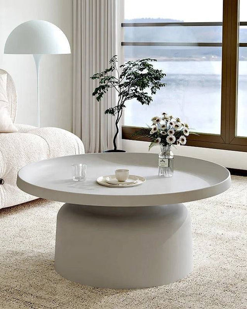 Designer Kanya round white table