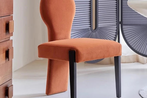 Koina Chair in red with black legs