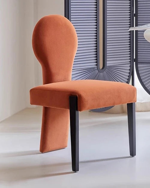Koina Chair in red with black legs
