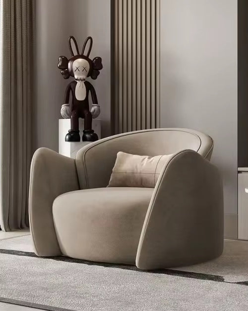 Side profile of krillin armchair 