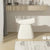 Soft sculptural pouf for living room