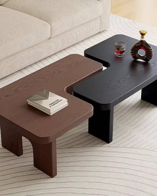Leggo interlocking U-shaped modern coffee tables.