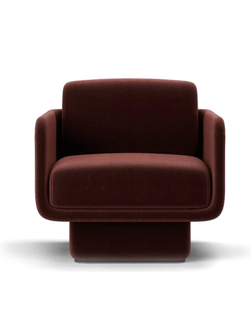  Front-facing view of the wine Lupin chair 