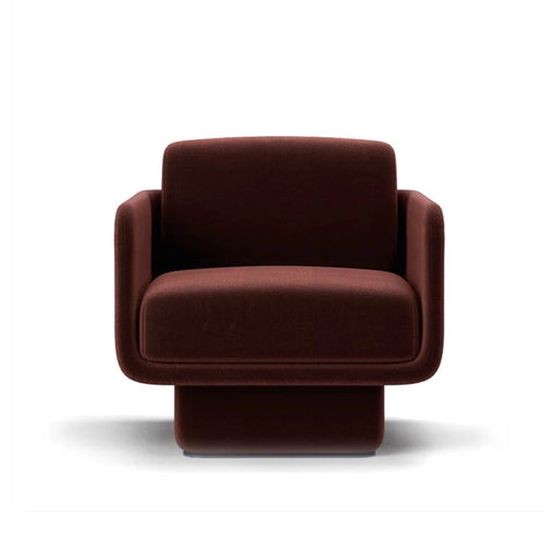  Front-facing view of the wine Lupin chair 