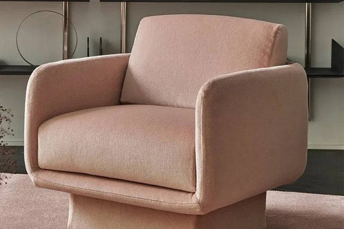 Single blush pink Lupin chair 