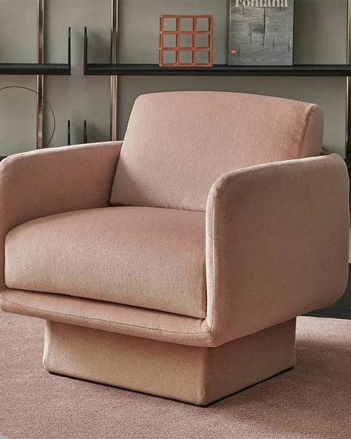 Single blush pink Lupin chair 