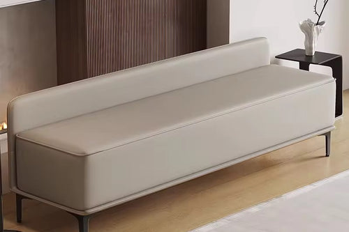 Luxor Ottoman with Sleek Back