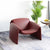 Side angle of accent chair 