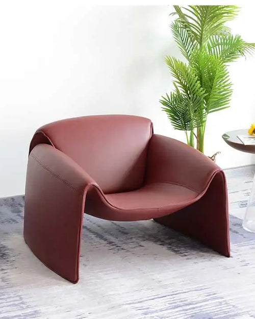 Side angle of accent chair 