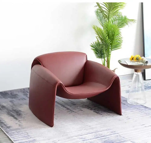 Side angle of accent chair 