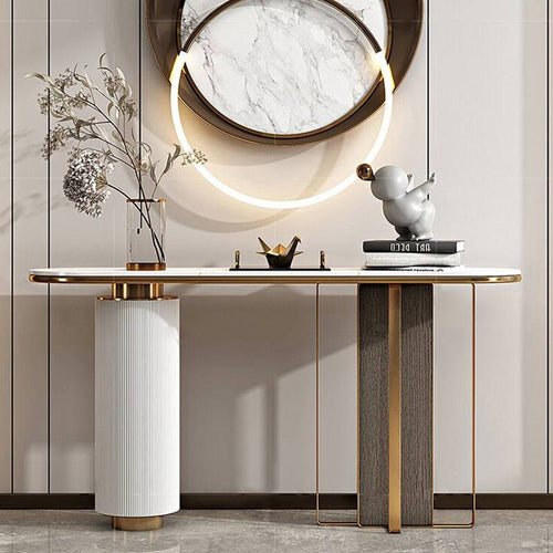 Front profile of modern console table