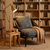 Jute Chair with Teak Legs in Black Finish available online by chair collective