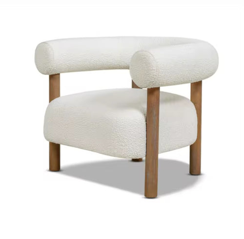 Maki Circular Boucle Lounge Chair