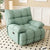 Suzuka recliner chair with Japanese minimalist design in Mantle fabric