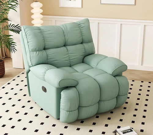 Suzuka recliner chair with Japanese minimalist design in Mantle fabric