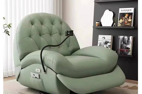 Modern small-space recliner chair with ergonomic design