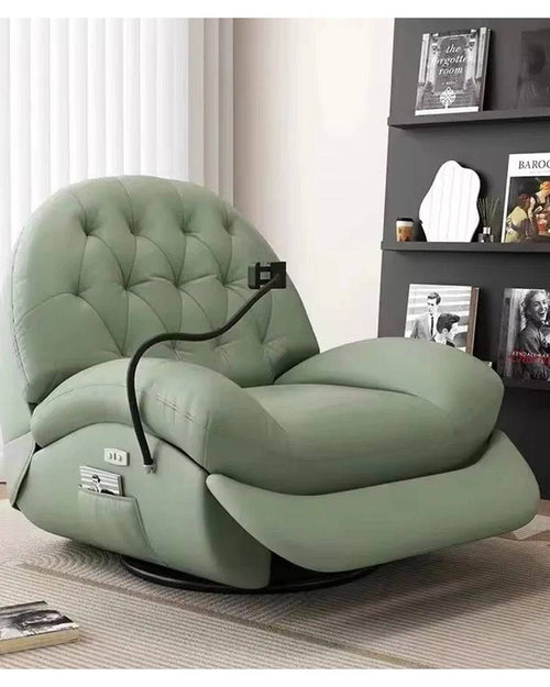 Modern small-space recliner chair with ergonomic design