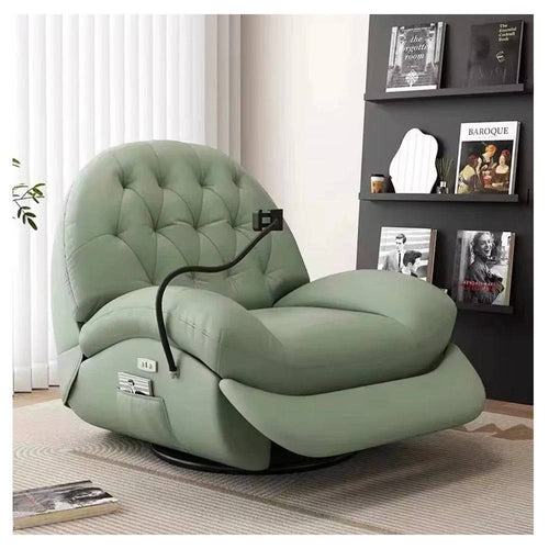 Modern small-space recliner chair with ergonomic design