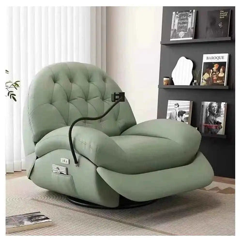 Luxury Green Milo Rotating Compact Recliner Chair Delhi