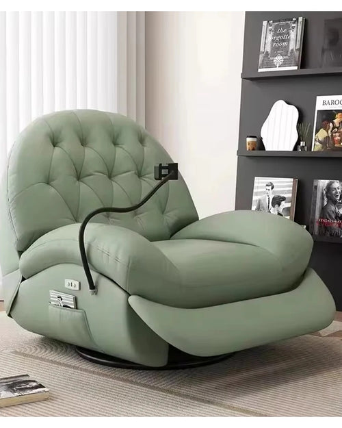 Modern small-space recliner chair with ergonomic design