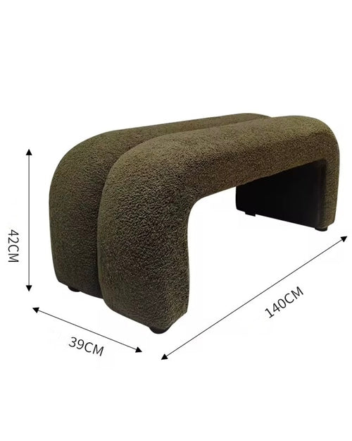Naro Ottoman Bouclé — a 4ft luxury bouclé bench perfect for bedrooms, living rooms, and modern minimalist interiors. Compact, versatile, and customisable for premium home styling.