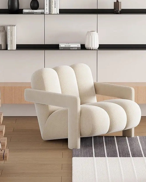 Cream Nonin chair in living room
